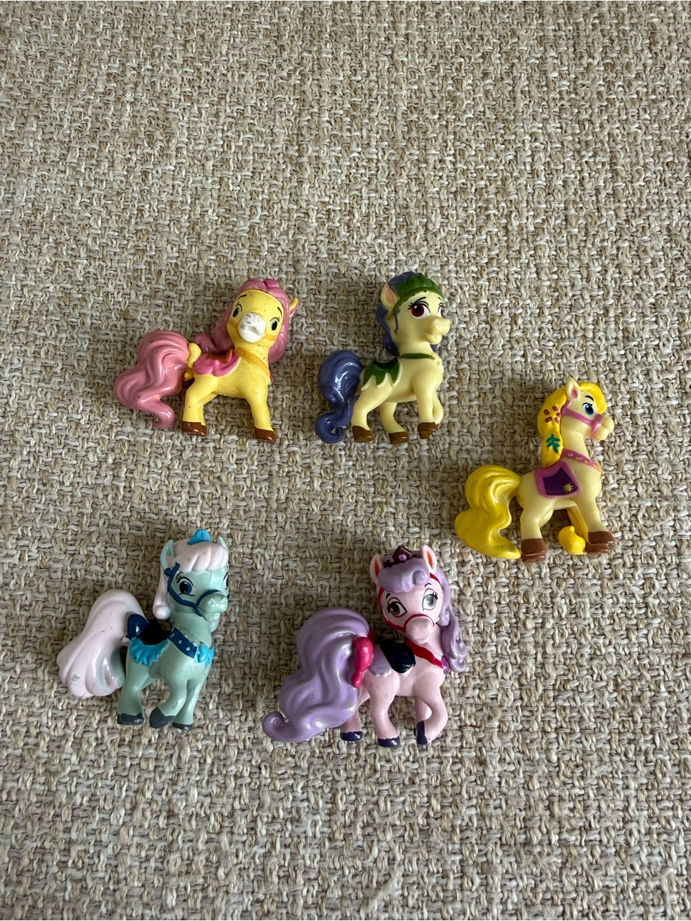 Disney Princess Palace Pets Ponies/Horses Disney Jr 5 figures cake toppers